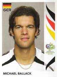 Er wird zu den großen gezählt werden. Michael Ballack Deutschland Fifa World Cup Germany 2006 Sticker 25