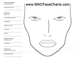 blank mac face chart