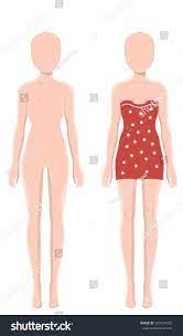 Female Body Dressedundressed Stock Vector (Royalty Free) 209574223 |  Shutterstock
