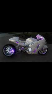 Black And Purple Motorcycle Club Hayabusa Customs My Dream Bike If I Can Ever Save Enough I Want This Bike But Black Not White Light Me Up Radio Motorcycle Custom Sport Bikes Super Bikes