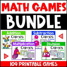 These are really great resources to help your children practice until they are grasping concepts easily. Printable Facts Fluency Math Games Bundle Addition Subtraction Multiplication Division Shopee Malaysia