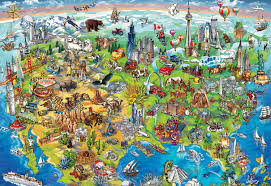 Learn about north carolina with these free printables. Amazon Com Buffalo Games North America Wonders 2000 Piece Jigsaw Puzzle Toys Games
