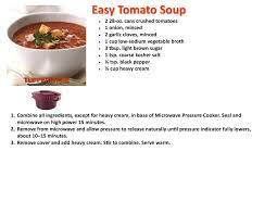 Easy Tomato Soup Tupperware Pressure Cooker Recipes Tupperware Pressure Cooker Microwave Pressure Cooker