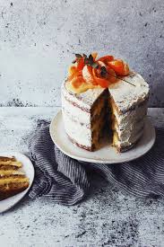 Almond Layer Cake With White Chocolate Buttercream Mandarin Curd Vegan The Floured Kitchen Recept