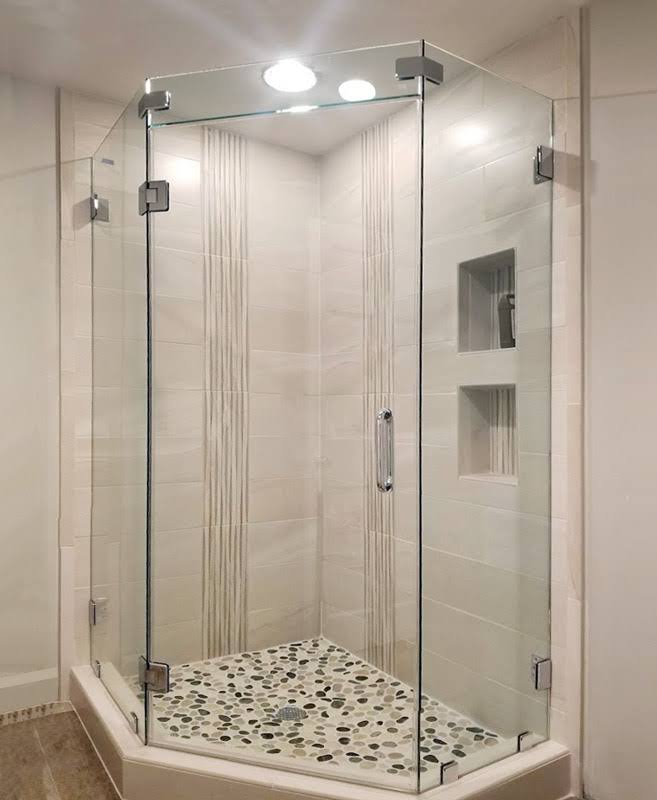 Luxury shower cubical 45 degree 90 degree glass with door product image