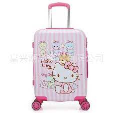 20inch Cute Hello Kitty Girls Luggage Children S Rod Box Kids Travel Luggage Suitcase Bag With In 2021 Kids Travel Luggage Girls Luggage Kids Boxing