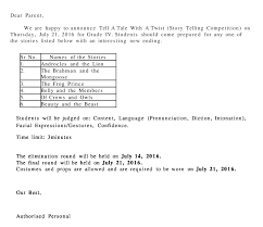 All the stories have a useful moral. Grades Iv Circular Tell A Tale With A Twist Story Telling Competition Universal High Malad