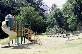 Good Park Has Two Tennis Courts A Playground Softball Field And Picnic Tables Outdoor Structures Picnic Table Gazebo