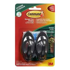 2258 wreath hook 3d models. Command Outdoor Medium Slate Terrace Hooks With Foam Strips 17086s Awe Staples Ca