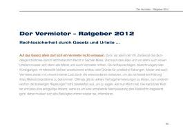 Ferner ist der eigentümer / die eigentümerin. Der Vermieter Ratgeber 2012