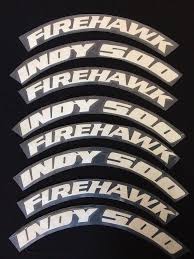 Characteristics, photo, available sizes, tire specifications and start year of production. Permanent 0 75 Firehawk Indy 500 Tire Letter Sticker Graphics 8pcs Letter Stickers Indy 500 Lettering