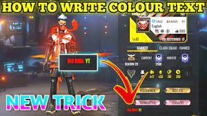 Free fire redeem code is given here for free! How To Write Colour Text In Free Fire Free Fire Colour Text Change Signeture Colour Free Fire Youtube