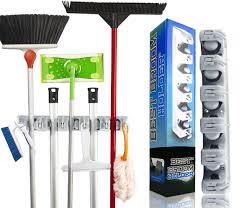 Mop broom holder multipurpose wall mounted organizer storage. Buy Best Broom Holder The Most Powerful Grippers Mop Broom Holder 4 Pcs 100 Secure Non Slide Sturdy Wall Mount Broom Mop Holder Organizer Effortless Installation Screws Included 10 3 In Cheap