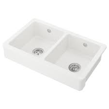 Havsen White Sink Bowl 2 Bowls W Visible Front Ikea I 2020 Ikea Koksblandare Rostfritt Stal