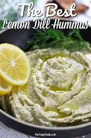 Lemon Dill Hummus Has To Be My New Favorite Flavor I Can T Believe How Addictive This Recipe Was Next Time Lemon Hummus Recipe Hummus Recipe Homemade Recipes