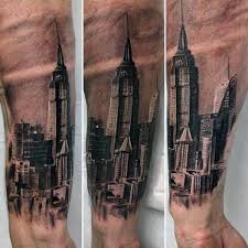 New york was at the heart of all that frank sinatra found life worth living for, and a new york skyline tattoo is an eternal reminder to do it your way. 60 New York Skyline Tattoo Designs For Men Big Apple Ink Ideas