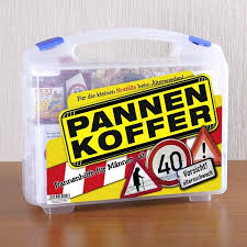 Aussergewohnliche Geschenkidee Der Pannenkoffer Fur Den Mann Zum 40 Geburtstag Gefullt Mit V Geschenke Zum Geburtstag Geburtstags Geschenk Mann Scherzgeschenke