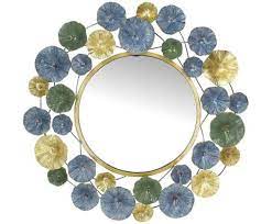 Specchio Da Parete Con Cornice In Metallo Flower Di Hd Collection In Vendita Online Consegna Gratis Da 30 Reso Facile Sc Specchio Da Parete Specchi Cornici