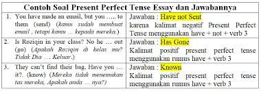 At 6dollaressay.com, just tell us what you are looking for and our representative will. 23 Contoh Soal Present Perfect Tense Essay Dan Jawabannya Khoiri Com