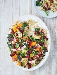 Quinoa With Sweet Potato Avocado Beetroot Broccoli And Salad Superfoodsalad Beetroot Recipes Healthy Recipes Food
