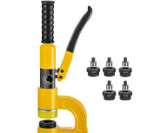 Hydraulic Hole Punching Machine, 6 Ton Manual Hole Digger Punch, Portable  Metal Hole Digger Hydraulic Punch Kit with 5 Punch Dies 0.63 to 0.98 Inch  ...