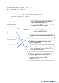 Check spelling or type a new query. Psv T3 Bab 5 Reka Bentuk Landskap Worksheet