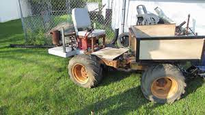 Ruggedly built, large, comfortable f/r pedals. Homemade Articulating 4x4 Tractor Youtube