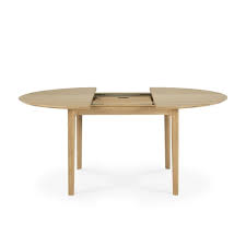 Round extending tables add fashion and flexible function to your dining room. Ethnicraft Oak Bok Round Extendable Dining Table Holtzner