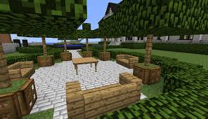 Minecraft House Outdoor Seating Outdoor Seating Outdoor Minecraft Houses