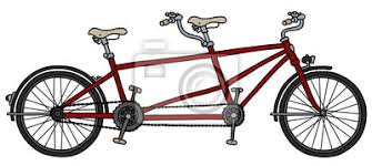 Tandem fahrrad für 4 das ultimative vergleichsportal super ausgewählte produkte zu.sie haben interesse an tandem fahrrad für 4? Das Rote Tandem Fahrrad Wandsticker Tandem Laufflache Verdoppeln Myloview De