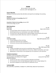 Please Critique My Resume Accounting