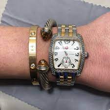 Michele Accessories Authentic Michele Mini Urban Watch Twotone Diamond Poshmark