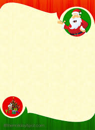 The geometric shapes in this letterhead template convey motion, energy, and dynamism. Free Printable Santa Letterhead Word Novocom Top