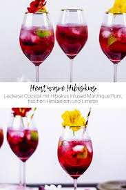 Heatwave Hibiskus Rum Cocktail Rezept Erfrischende Cocktails Aperitif Rezepte Hibiskus