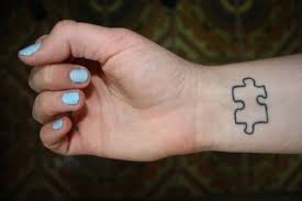 Autism Puzzle Piece Tattoo Black And White Pin By Lauren Lagasse On Things That Make Me Smile Puzzle Tattoos Puzzle Piece Tattoo Autism Tattoos