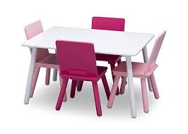 Amazon Com Delta Children Kids Table And Chair Set 4 Chairs Included Ideal For Arts Crafts In 2020 Kids Table And Chairs Table And Chair Sets Table And Chairs