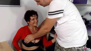 Big Saggy Tits Granny 71 Have Date for Fuck with Young Guy Next Door