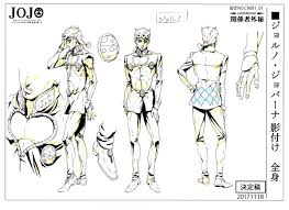 Maybe you would like to learn more about one of these? Jojo S Bizarre Encyclopedia On Twitter Golden Wind Model Sheets Settei