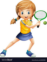 Download 39,651 tennis clip art and illustrations. A Pretty Lady Playing Tennis Royalty Free Vector Image Clip Art Cartoon Pics Kids Sports