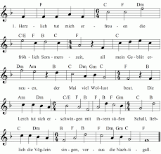 Im norden auf kahler höh. Herzlich Tut Mich Erfreuen Noten Liedtext Midi Akkorde