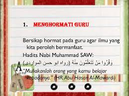 Terdapat beberapa cara untuk menghormati guru. Hadis Menghormati Guru Gambar Islami