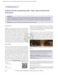  wash hands  open sterile picc line bandage change package and put on mask (do not touch anything else in the package). Pdf Elderly Female Presenting With Lazy Giant Intracranial Aneurysm