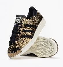Black And Gold Adidas Womens Shoes Superstar 80s Metal Toe B25033 Adidas Originals Caliroots Adidas Shoes Women Shoes Sneakers Adidas Gold Adidas