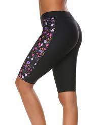 Women S Swim Capris Uv Board Shorts Rash Guard Swimsuit Pants Swimwear S Xxl Black C518c6anikz Swim Capris Swimsuit Pants Rashguard Swimsuit