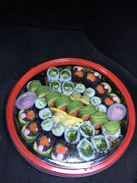 This beautiful sushi roll is easier to make than you'd think! Vegan Sushi At Wholefoods A Small 32 Piece Sushi Platter From The Sushi Section It Includes An Avocado Roll Drag Whole Food Recipes Sushi Platter Avocado Roll