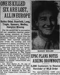 East Tennessee Veterans Memorial Association — Bailey Jr., Fred