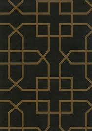 Black And Gold Pattern Wallpaper Sanderson Siam Trellis Trellis Wallpaper Gold Geometric Wallpaper Geometric Wallpaper