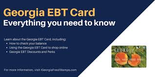 If you are unsure how to use your ebt card there are numerous websites you can use to help you. Guide To Ebt In Georgia Georgia Food Stamps Help
