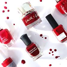 Red shimmery color that reminds me of red ribbons used for wrapping presents. The Best Dark Red Nail Polishes For Winter 2017 Glamour