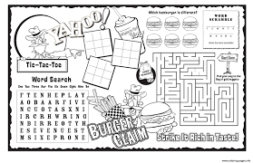 We'll be adding more fun crafts and activity ideas to this section regularly, so if you have a particular art project that you and your kids love to make together, we'd love to hear your ideas or suggestions! Burgerim Kids Activity Sheet Free Coloring Pages Printable Sheets For Extraordinary 1518991386burger Slavyanka